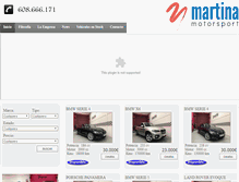 Tablet Screenshot of martinamsport.com